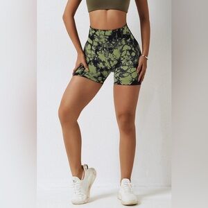 Unbranded Women’s Bike Green Tie-Dye shorts